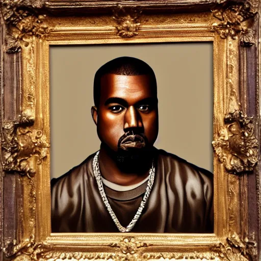 Image similar to kanye west | renaissance | oil painting | highly detailed | emotional