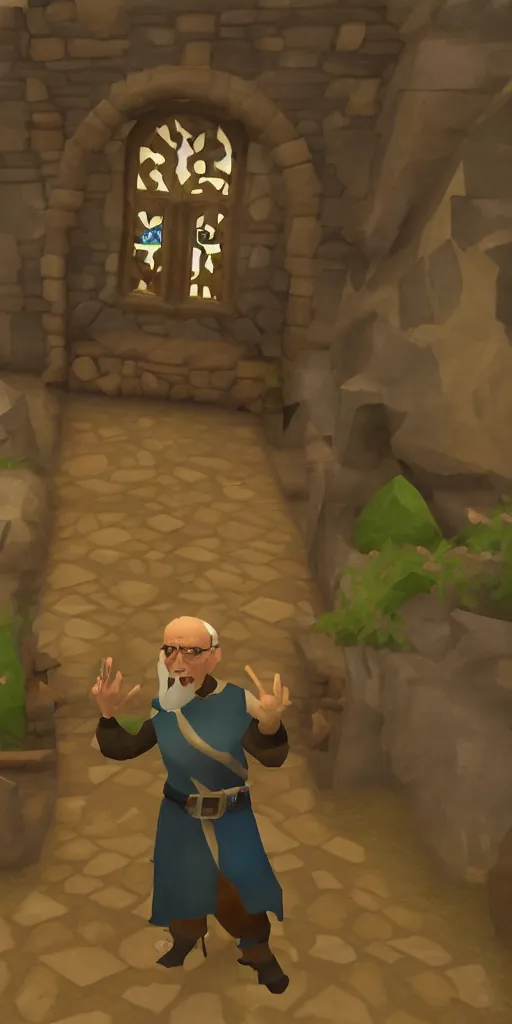Image similar to The Wise Old Man from Runescape