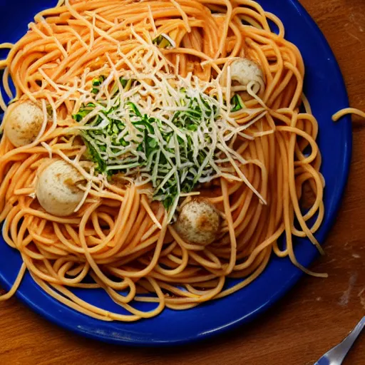 Prompt: spaghetti and eyeballs