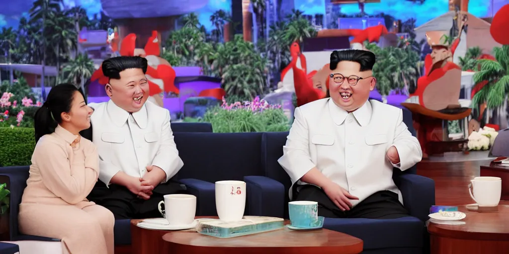 Image similar to kim jong-un on the ellen show