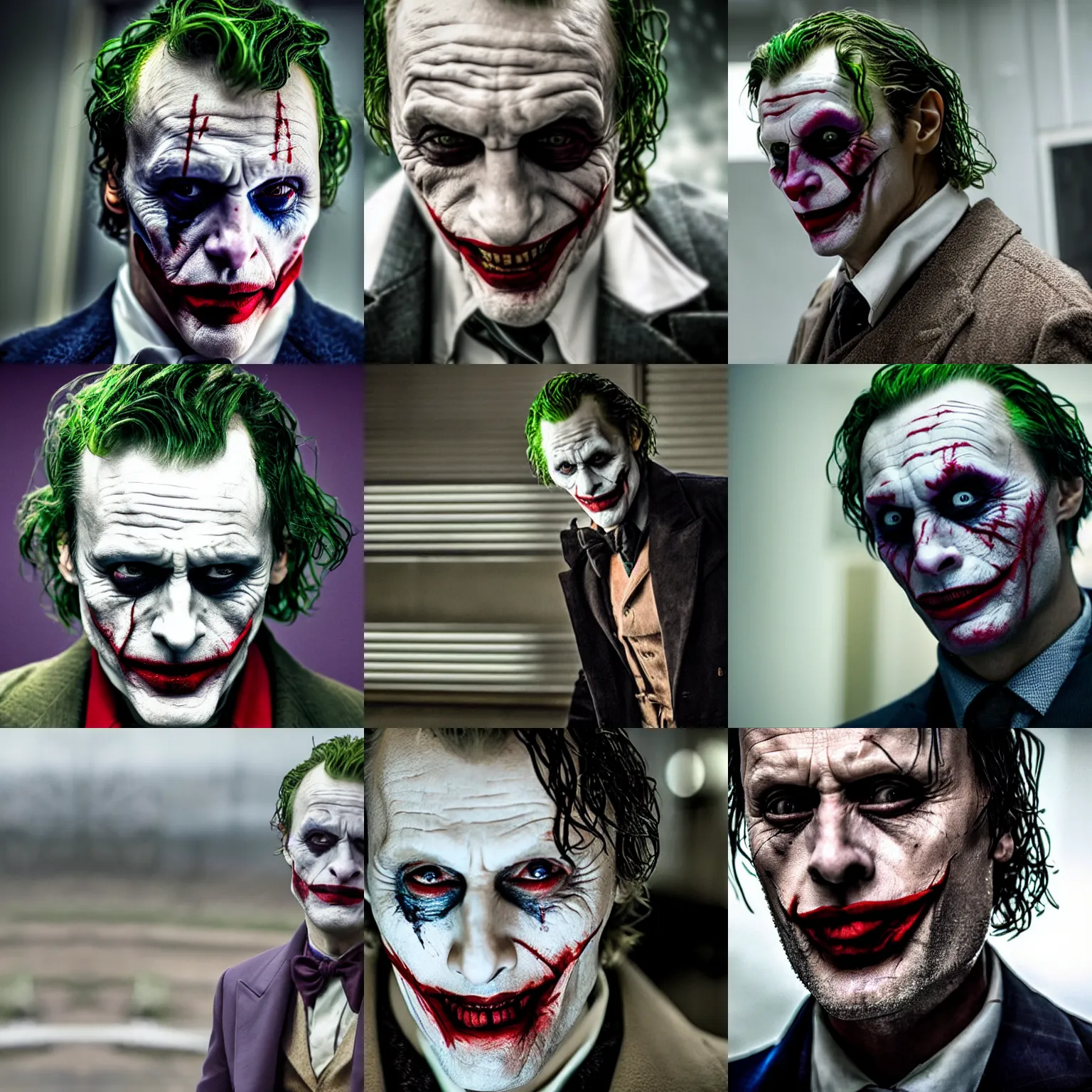 Prompt: mads mikkelsen as the joker, still from movie directed by martin Scorcese