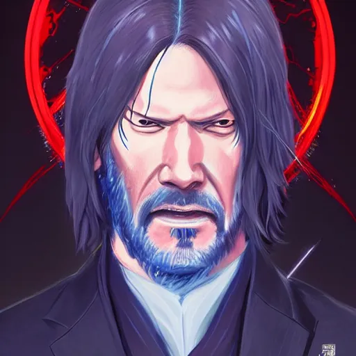 anime portrait of John WIck as a shaman yedi using | Stable Diffusion |  OpenArt