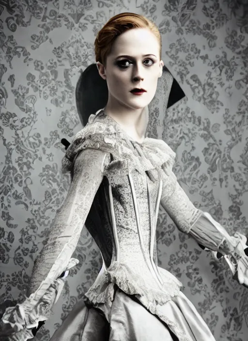 Image similar to Evan Rachel Wood for Victorian Secret, full length shot, XF IQ4, 150MP, 50mm, f/1.4, ISO 200, 1/160s, natural light, Adobe Photoshop, Adobe Lightroom, DxO Photolab, Corel PaintShop Pro, rule of thirds, symmetrical balance, depth layering, polarizing filter, Sense of Depth, AI enhanced