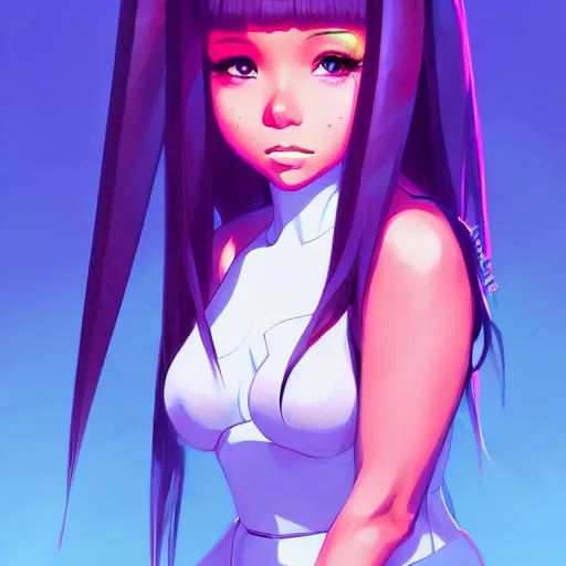 Image similar to nicki minaj, portrait shinkai makoto studio ghibli studio key hideaki anno sakimichan stanley artgerm lau rossdraws james jean marc simonetti elegant highly detailed digital painting artstation pixiv