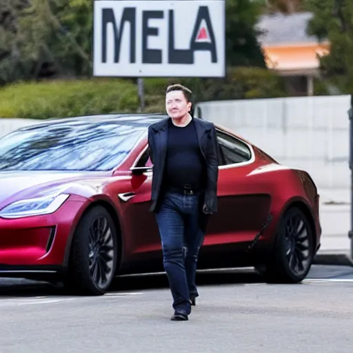 Image similar to midlife crisis Elon Musk