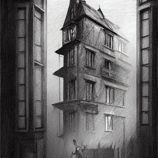 Image similar to close up of ghosts in a haunted house, pencil sketch, realistic shaded, fine details, realistic shaded lighting poster by greg rutkowski