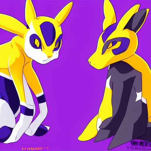 Prompt: renamon, art station, trending on pixiv