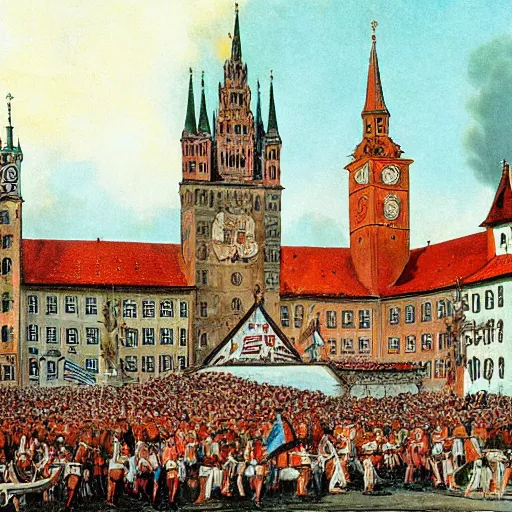 Prompt: bavarians celebrating independence from germany 3109