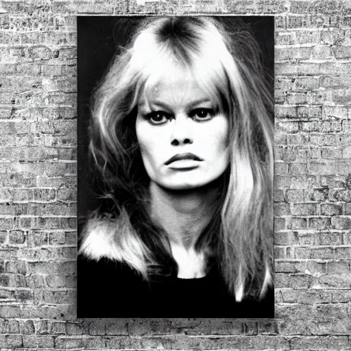 Image similar to stunning symmetrical portrait of beautiful brigitte bardot in front of a tall moog synthesizer, high contrast grainy blank and white photography print ilford warm tone, huge modular synthesizer