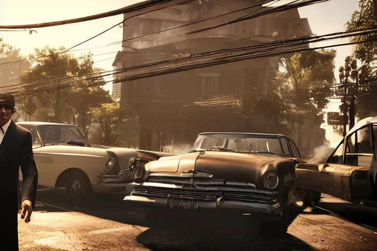 Prompt: al pacino in mafia 3