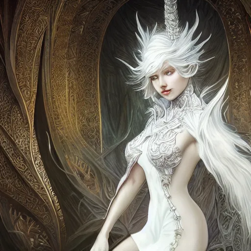 Prompt: a photograpic portrait of a anthropomorphic dragon wearing white clothes, fantasy, intricate, elegant, highly detailed, digital painting, artstation, concept art, smooth, sharp focus, illustration, art by artgerm and H R Giger and alphonse mucha