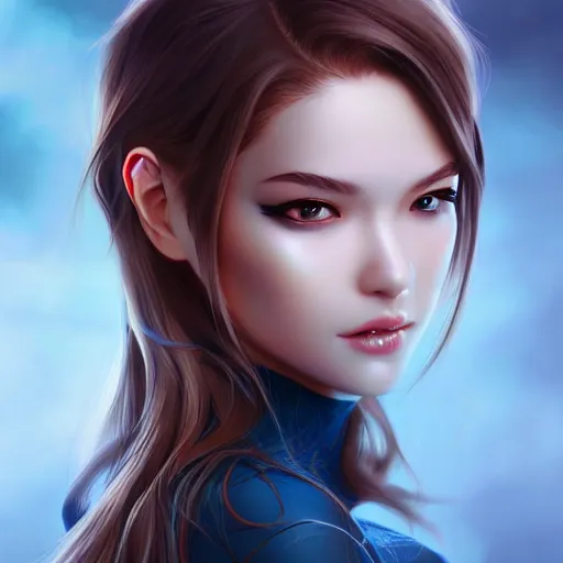 Image similar to a beautiful girl， by Artgerm Lau, hyperdetailed, trending on artstation, trending on deviantart