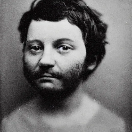 Image similar to close up portrait of a poilceman photo by Diane Arbus and Louis Daguerre