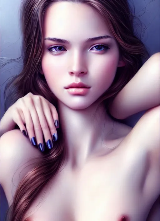 Image similar to a gorgeous female photo, professionally retouched, soft lighting, torso, legs, feet, realistic, smooth face, perfect eyes, wide angle, sharp focus on eyes, 8 k high definition,!! insanely detailed!!, intricate, elegant, art by artgerm, snowy winter