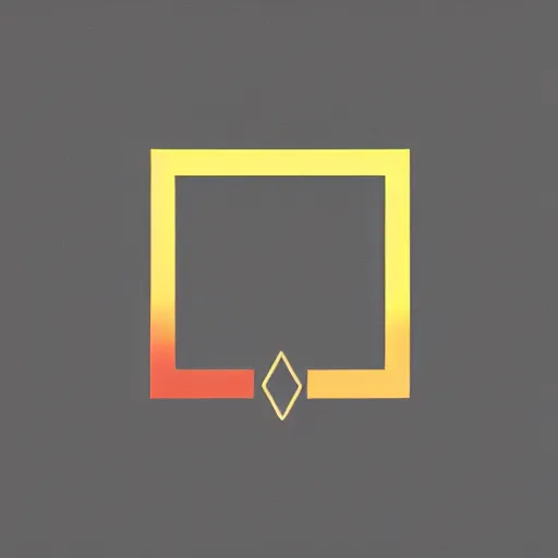 Prompt: Simple diamond logo, chromatic abbversion, black background, 4k