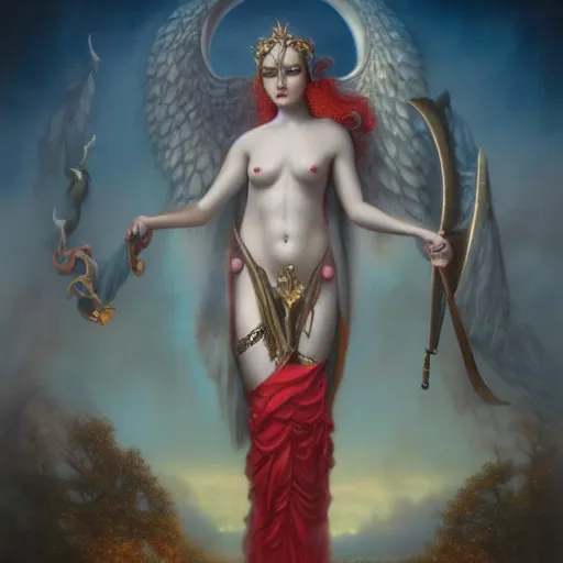 Prompt: the goddess of mechanical pencils, by tom bagshaw peter kemp