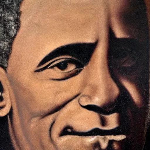 Image similar to painting of barack obama by leonardo davinci