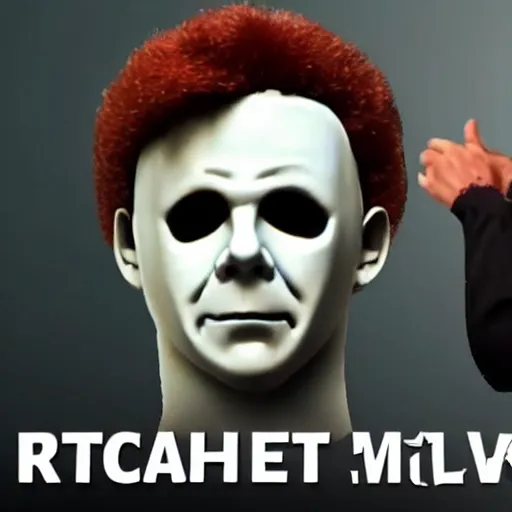 Image similar to Michael Myers 3-D animation 4K quality super realistic