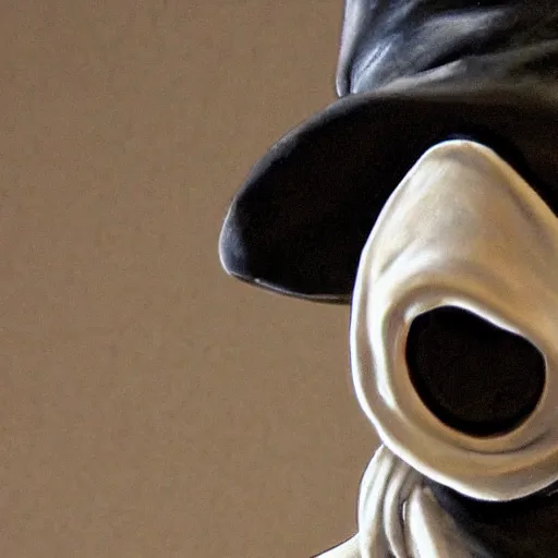 Prompt: Plague doctor, close-up