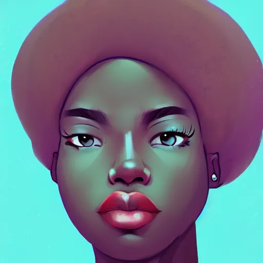 Image similar to Portrait design of afropunk urban character in a street, medium shot, asymmetrical, profile picture, painting by Lois van Baarle, trending on artstation,