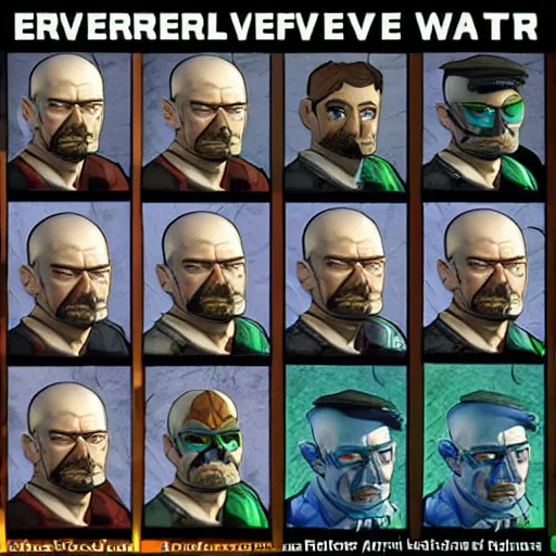 Image similar to walter white in everquest art style