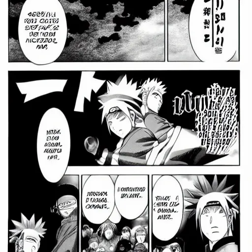 Image similar to manga panel from naruto