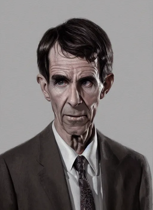 Image similar to portrait of Norman Bates from Psycho (1960), highly detailed, centered, solid color background, digital painting, artstation, concept art, smooth, sharp focus, illustration, Jason Edmiston, donato giancola, Joseph Christian Leyendecker, Les Edwards, Ed Repka, WLOP, Artgerm