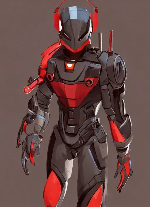 Prompt: full body concept art portrait of the armored spiderman ultraman gray fox from metal gear cyborg ninja gay japanese - american hybrid as an overwatch video game character by greg tocchini, by james gilleard high quality, cartoon, digital painting, by don bluth and ross tran