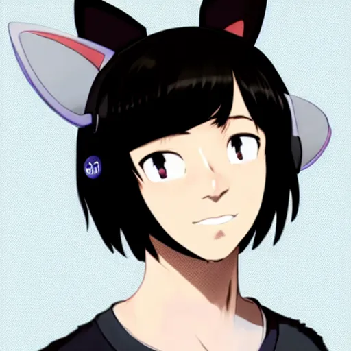 Image similar to picture of mark zuckerberg depicted as an anime girl with cat ears, highly detailed, extremely high quality, hd, 4 k, 8 k, canon 3 0 0 mm, professional photographer, 4 0 mp, lifelike, top - rated, award winning, realistic, detailed lighting, detailed shadows, sharp, no blur, edited, corrected, trending