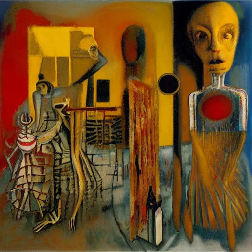 Image similar to large soft unique village hexagon skylark lambrusco tambourine inlet , by Peter Gric and Jean-Michel Basquiat and Edgar Degas , oil on canvas , trending on deviantart , fauvist