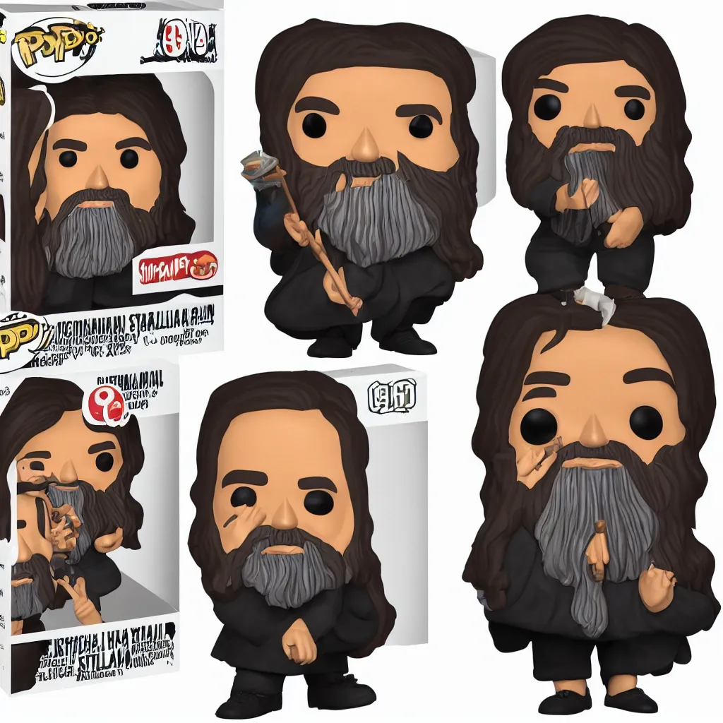 Prompt: Richard Stallman funko pop