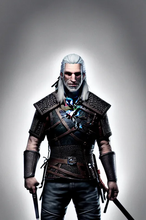 full body portrait of geralt of rivia, 5 5 mm lens, | Stable Diffusion ...