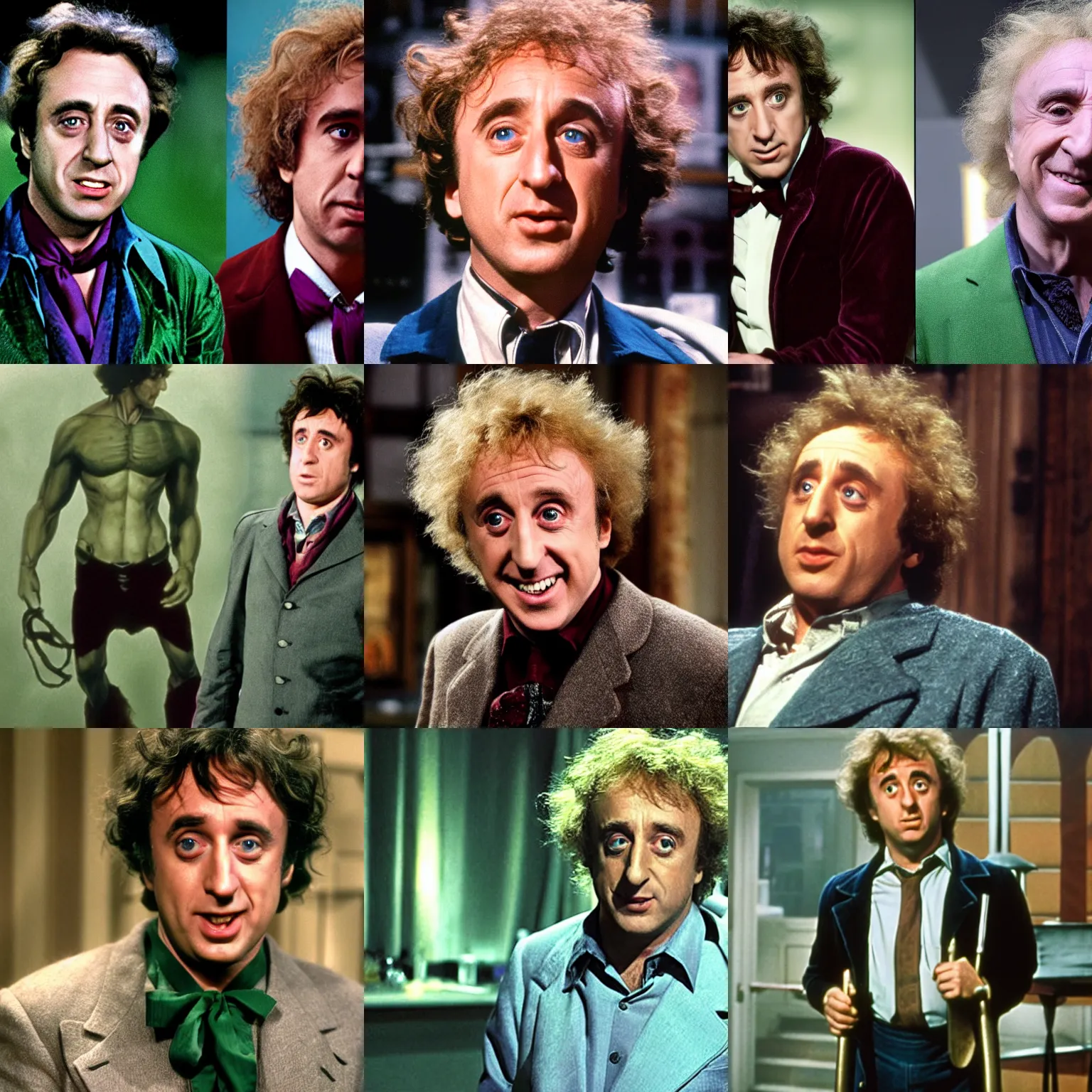 Prompt: Gene Wilder as Bruce Banner in the MCU, photograph