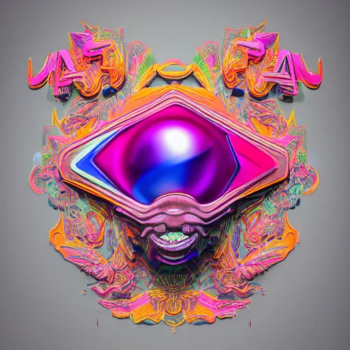 Image similar to a and w vaporwave logo, colorful, digital art, cosmic, 3 d high definition, trending on art station, photorealistic, high resolution, 8 k, octane, hyper detailed, insane details, intricate, elite, ornate, elegant trend, highly detailed and intricate, sharp focus, photography, unreal engine