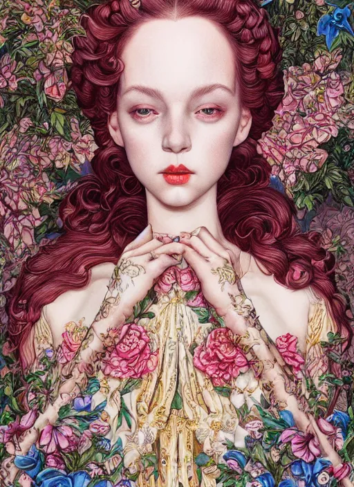 Prompt: fashion portrait :: by Martine Johanna and Chie Yoshii and Casey Weldon :: ornate, dynamic, particulate, rich colors, intricate, harper's bazaar, elegant, highly detailed, centered, artstation, smooth, sharp focus, octane render, 3d