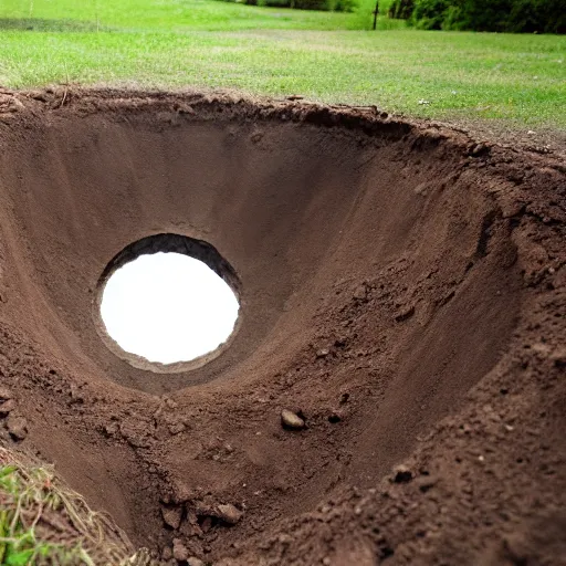 Image similar to a hole in the ground for another dimension