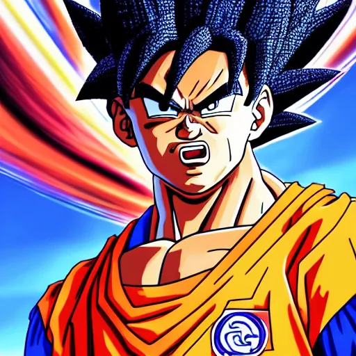 Image similar to ultra realistic portrait painting of barak obama as super saiyan 3 goku, art by akira toriyama, 4 k, dragon ball artstyle, cel shaded, highly detailed, epic lighting