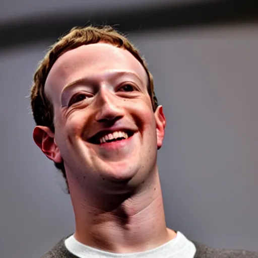 Image similar to mark zuckerberg laughs at the meme you send to your friends on messenger