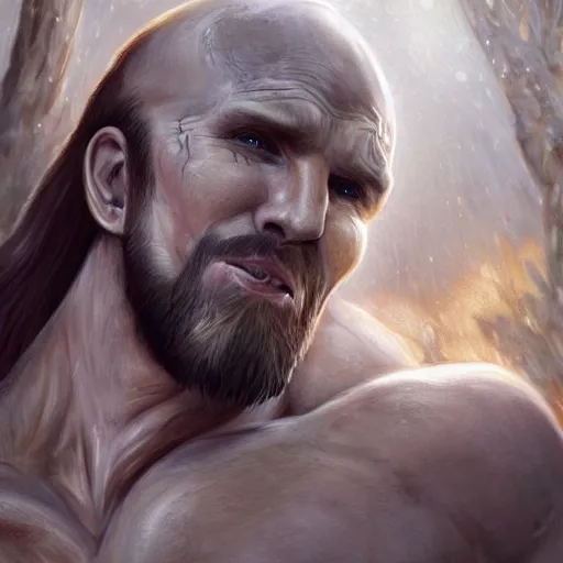 Image similar to asmongold as stone cold steve austin, artstation hall of fame gallery, editors choice, #1 digital painting of all time, most beautiful image ever created, emotionally evocative, greatest art ever made, lifetime achievement magnum opus masterpiece, the most amazing breathtaking image with the deepest message ever painted, a thing of beauty beyond imagination or words, 4k, highly detailed, cinematic lighting