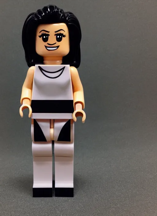 Image similar to a kim kardashian lego figure.