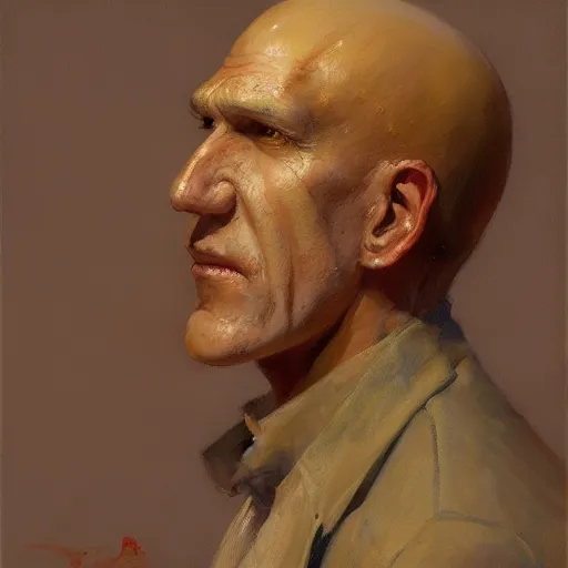 Prompt: a beautiful painting of handsome squidward, rendered art, highly detailed painting by gaston bussiere, craig mullins, j. c. leyendecker 8 k, trending on artstation, art