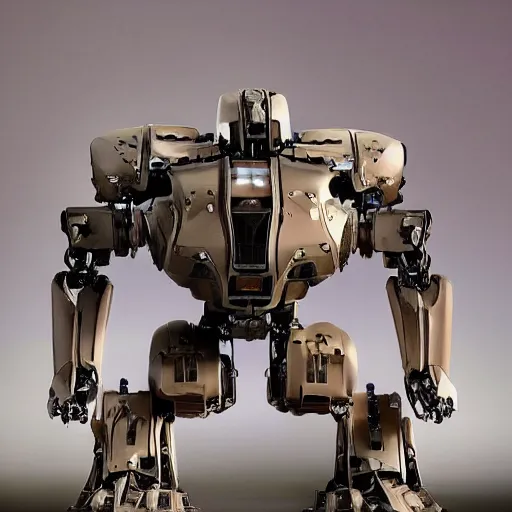Prompt: a mecha robot vetus architectus romanus designatur. fantastica humanoideus structurae virium roboticae per visum inpendet. ultimus golem