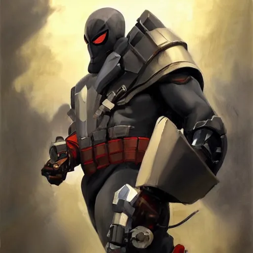 Image similar to greg manchess portrait painting of partially armored punisher spiderman as overwatch character, medium shot, asymmetrical, profile picture, organic painting, sunny day, matte painting, bold shapes, hard edges, street art, trending on artstation, by huang guangjian, gil elvgren, ruan jia, greg rutkowski, gaston bussiere