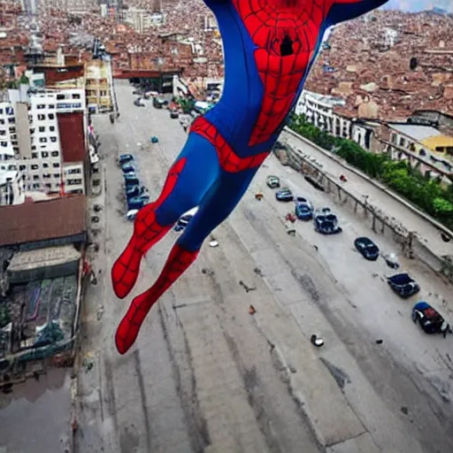 Prompt: Peruvian Spiderman