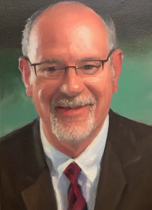 Image similar to An Oil Painting of Dr. Michael Heiser