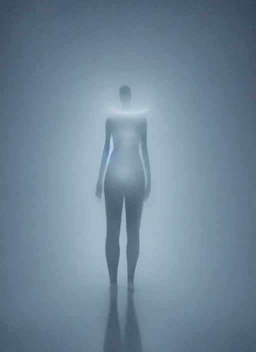 Prompt: realistic crystallized human entity silhouette, large diffused glowing aura, long exposure, film grain, cinematic lighting, concept art, maximum detail, cgsociety, mirrors