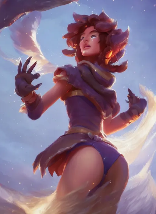 Image similar to taliyah, from league of legends, au naturel, pawg, dogal cıplak, hyper detailed, digital art, trending in artstation, cinematic lighting, studio quality smooth render, unreal engine 5 rendered, octane rendered, art style by kristen liu - wong and natalie krim and ian sprigger and wlop and krenz cushart