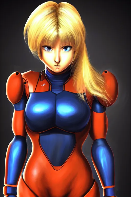 Image similar to frontal portrait of zero suit samus by francisco!!!! goya!!!!, art by francisco goya and peter paul rubens, very dark!!! colors, sharp focus, ( ( ( artstation ) ) ), dramatic lighting, 4 k, high quality