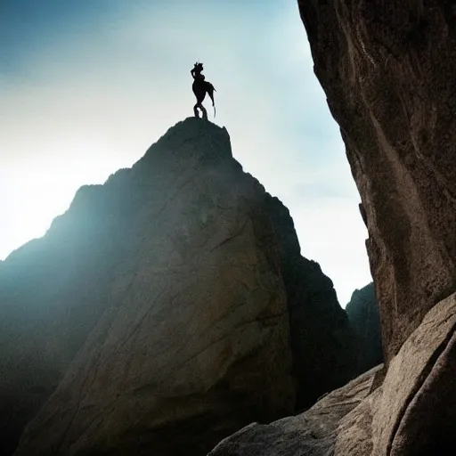 Image similar to adam ondra as gandalf, adam ondra face on gandalf, epic lighting