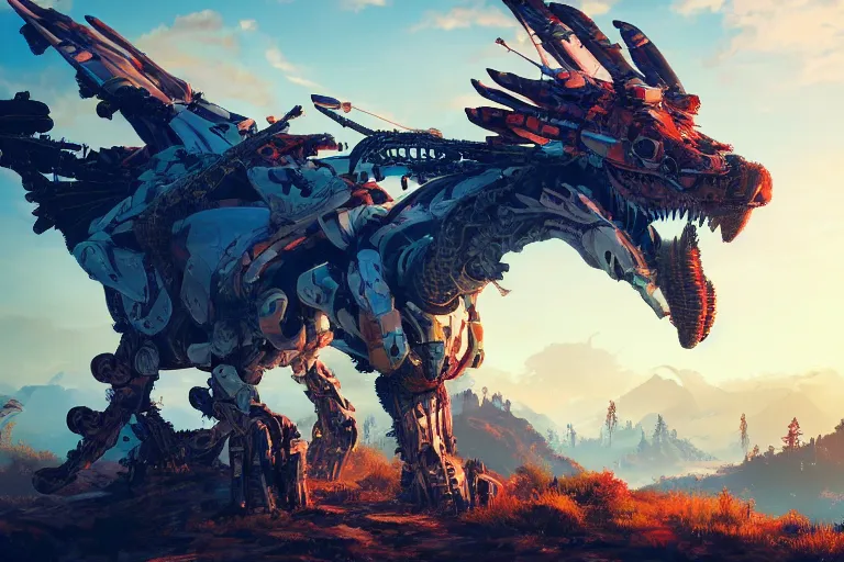 Image similar to glinthawk machine creature robot of horizon forbidden west horizon zero dawn radiating a glowing aura global illumination ray tracing hdr fanart arstation by ian pesty and alena aenami artworks in 4 k